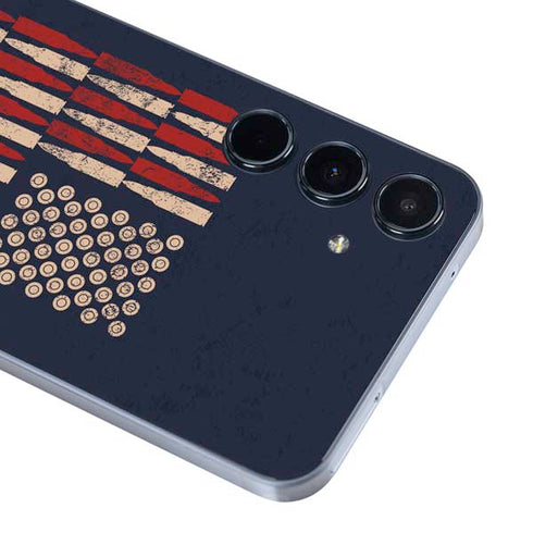 Blue Bullet American Flag Galaxy A55 5G Skin